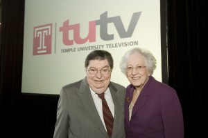 Kal and Lucille Rudman at the Press Conference