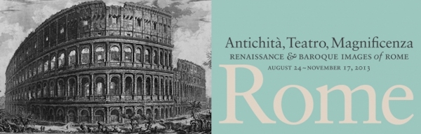 "Renaissance and Baroque Images of Rome" exhibit banner