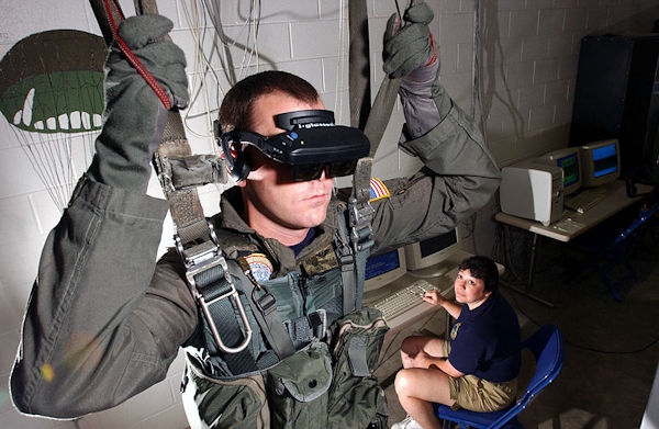 VR parachute trainer