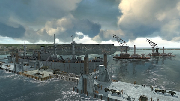 D-Day recreation: Mulberry Harbor