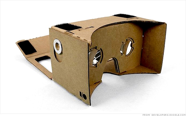 Google cardboard VR headset