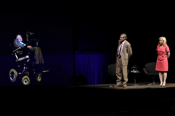 Stephen Hawking hologram in Sydney