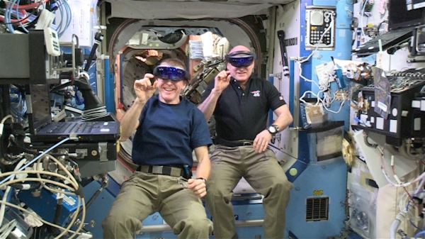 VR space invaders on the International Space Station