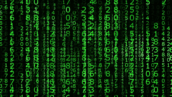 The Matrix falling code graphic