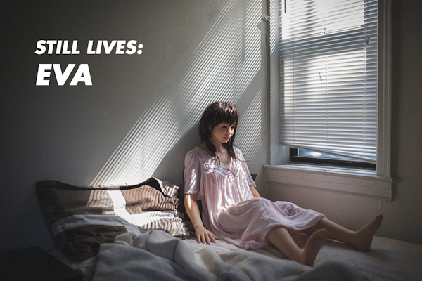 Eva: Still Lives by June Korea - Eva reclining on bed by window