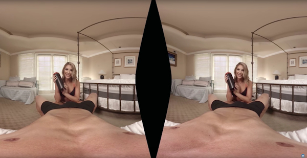 August Ames in Virtual Sexology (VR screenshot)