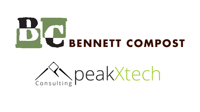 Bennett Compost and peakXtech logos