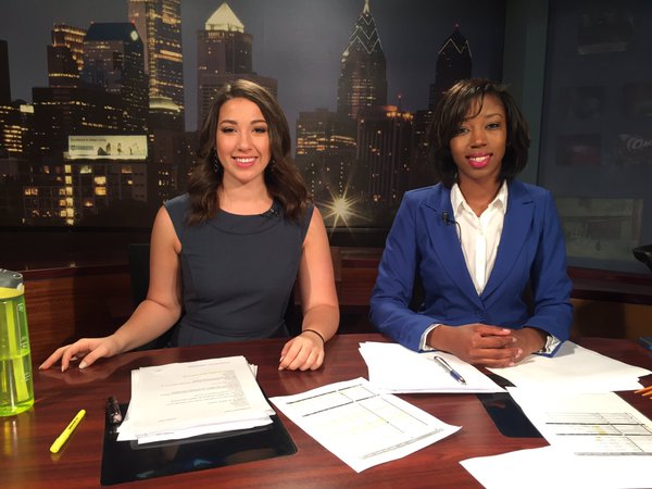 Temple Update anchors Melissa Stein and Alexis Johnson