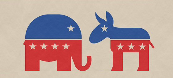 American Political Party Icons