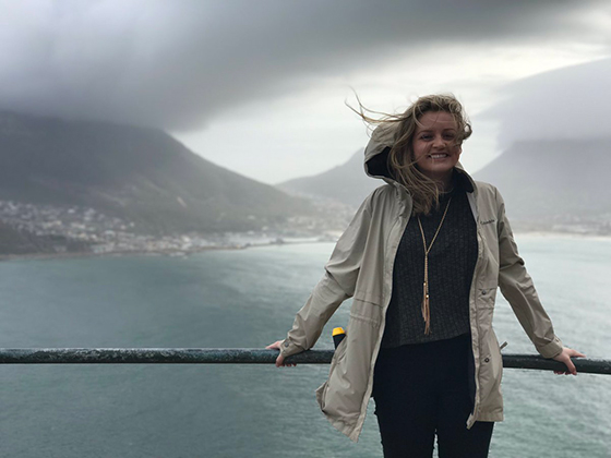 Hannah McComsey in South Africa