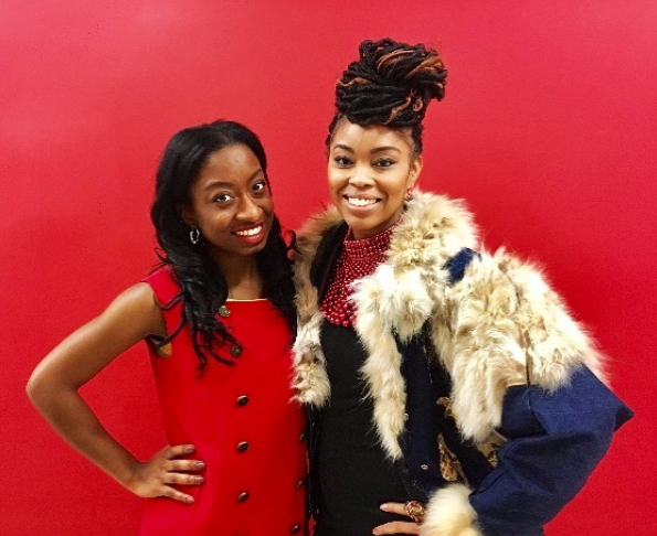The Vibe host Nydja with guest performer Suzann Christine